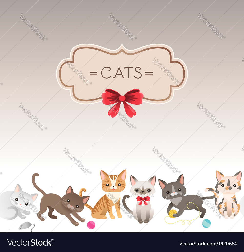 Cats Royalty Free Vector Image Vectorstock Cats Royalty Free Vector Image Vectorstock