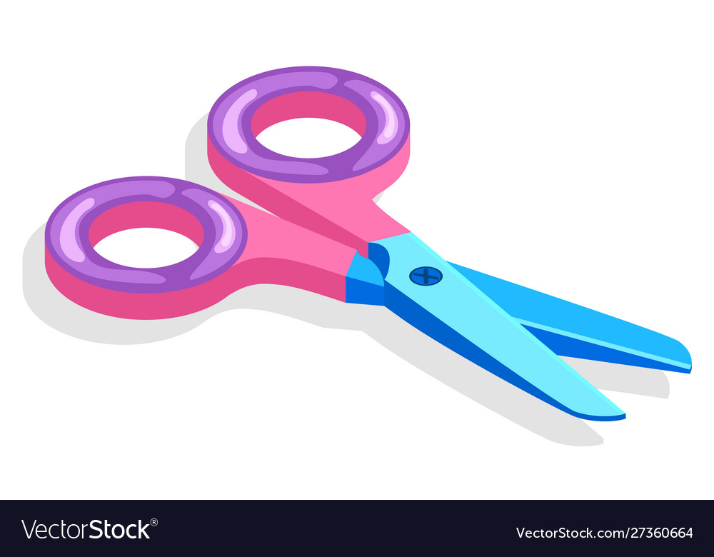School stationery supply scissors or cutting tool Vector Image