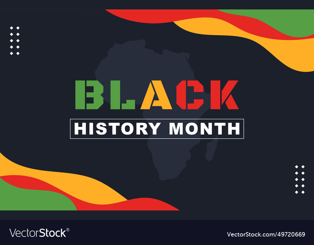 Black History Month Background Royalty Free Vector Image