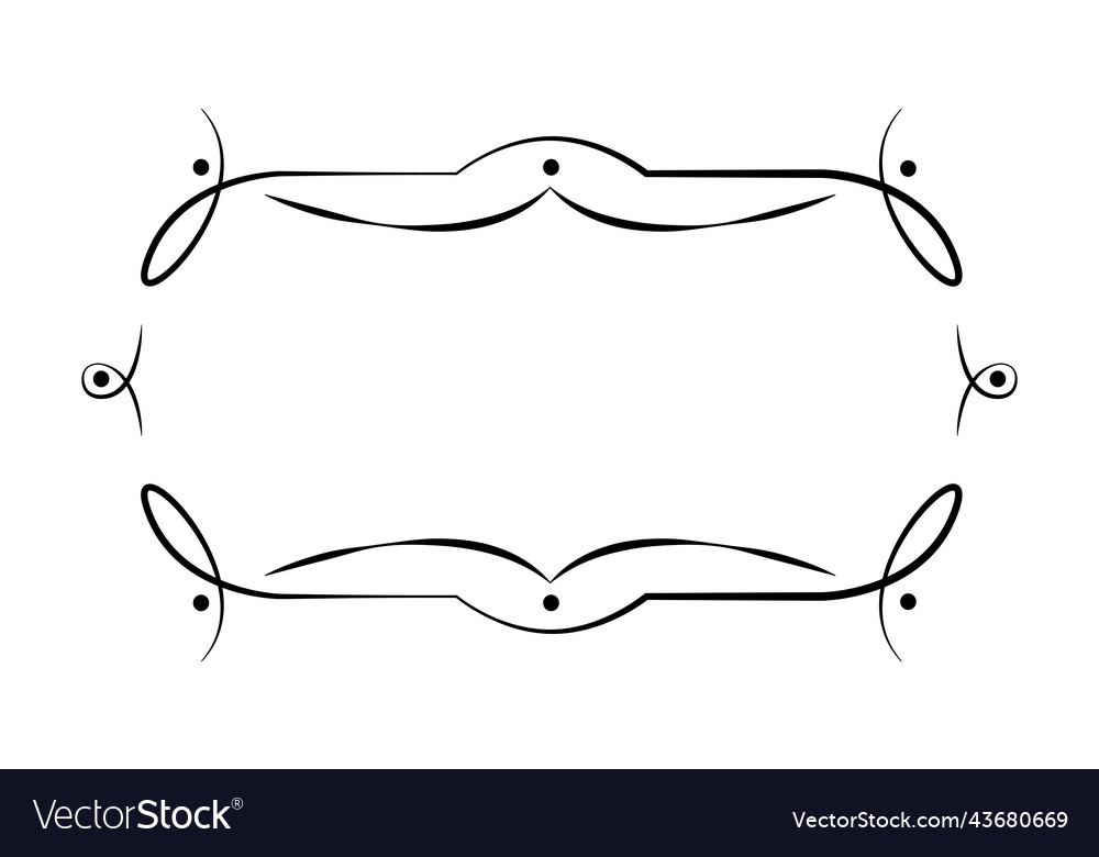 Blank template for text isolated text box Vector Image