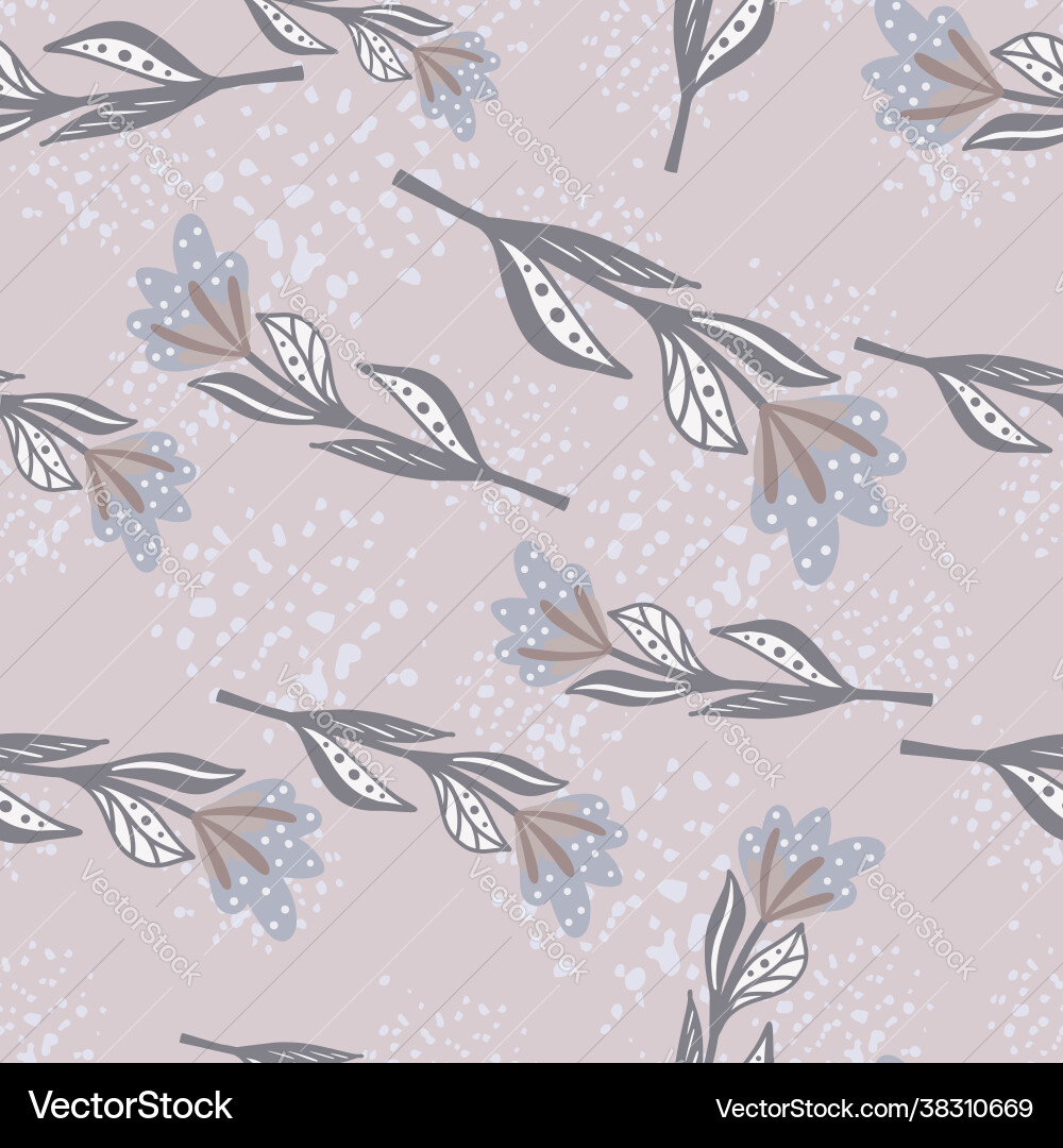 Decorative seamless nature pattern with random Vector Image