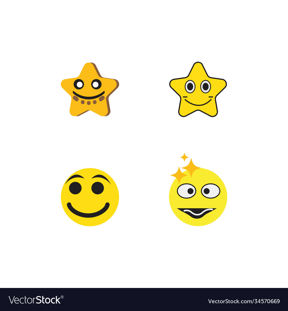 Emoticon template face Royalty Free Vector Image