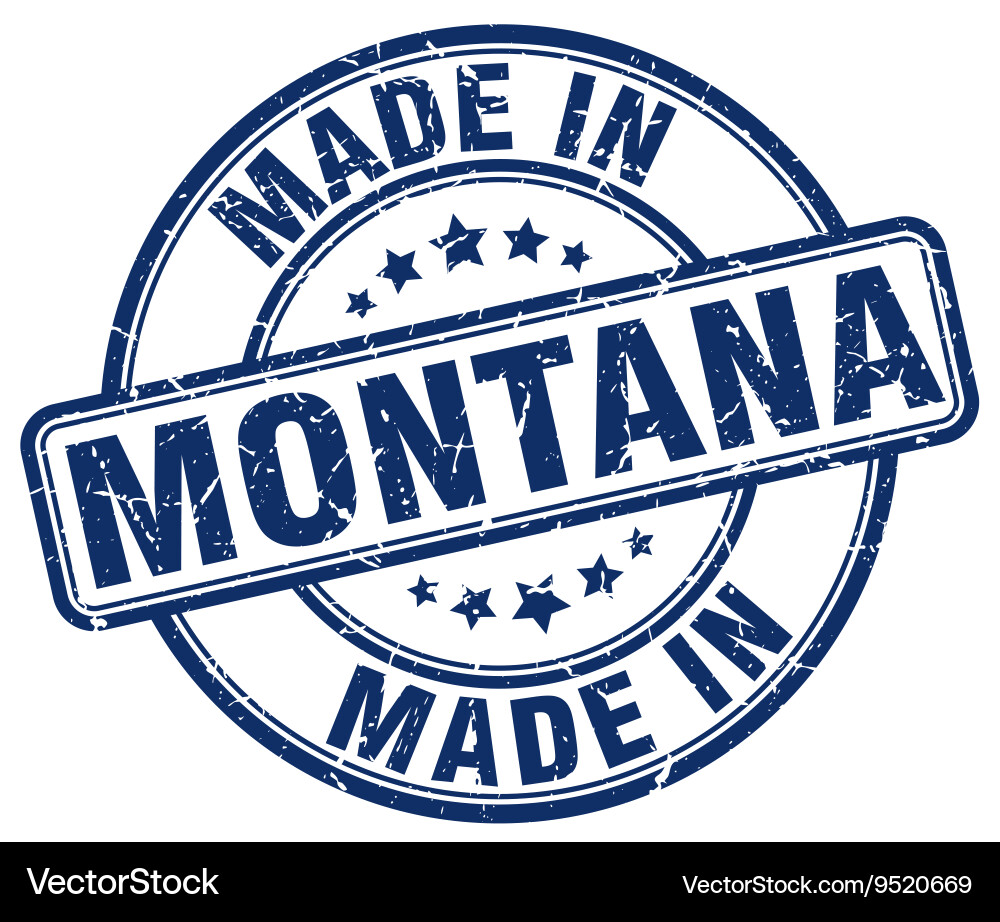 Made in montana Royalty Free Vector Image VectorStock