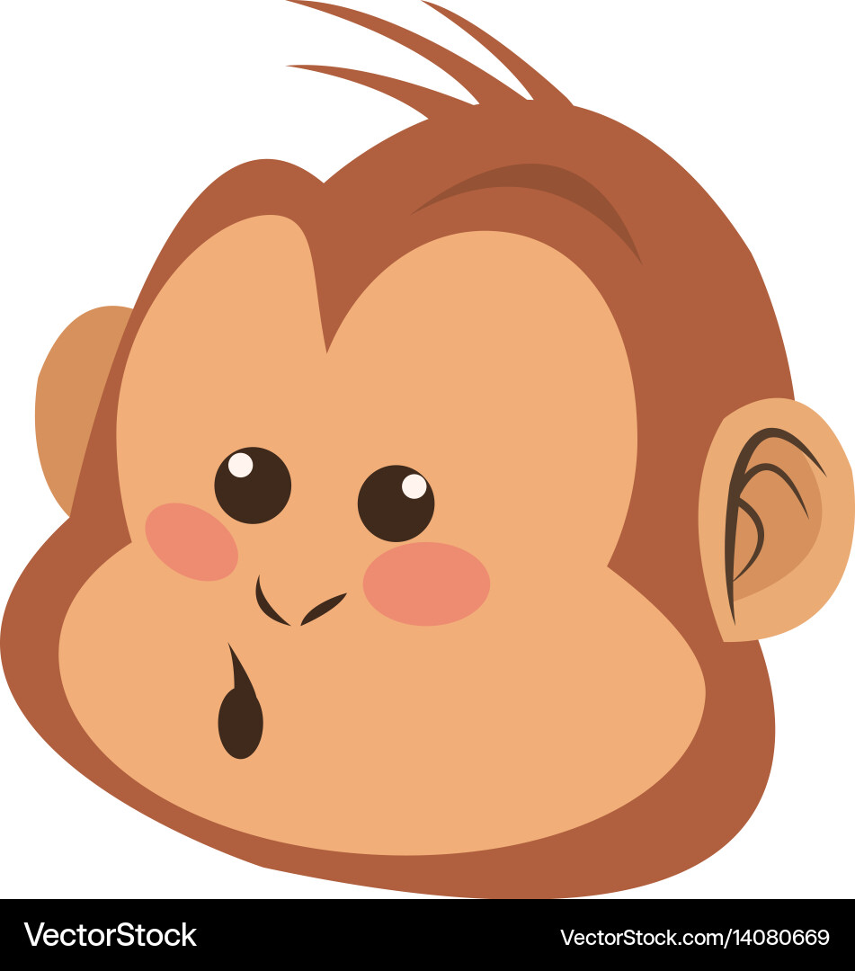 Monkey cartoon icon Royalty Free Vector Image - VectorStock