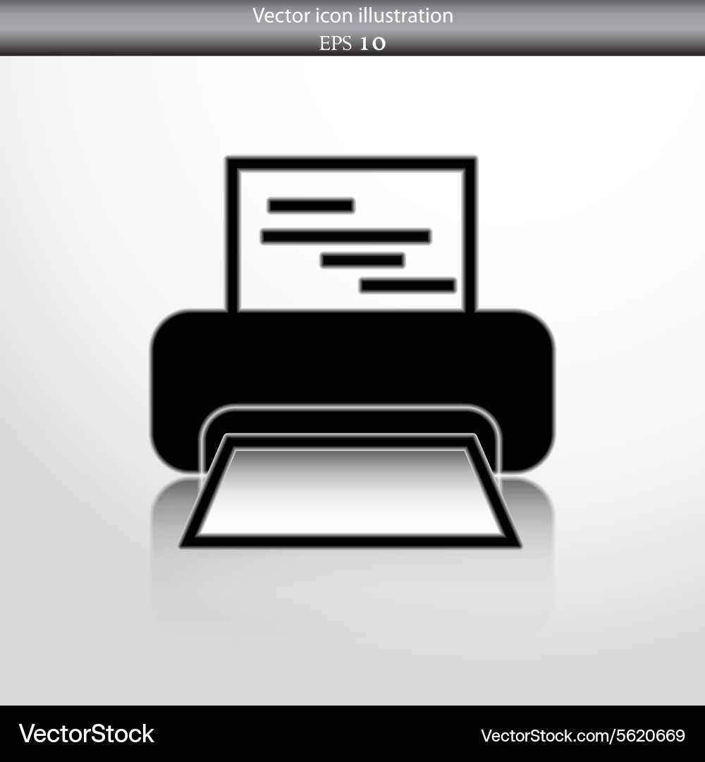 Printer web icon Royalty Free Vector Image - VectorStock