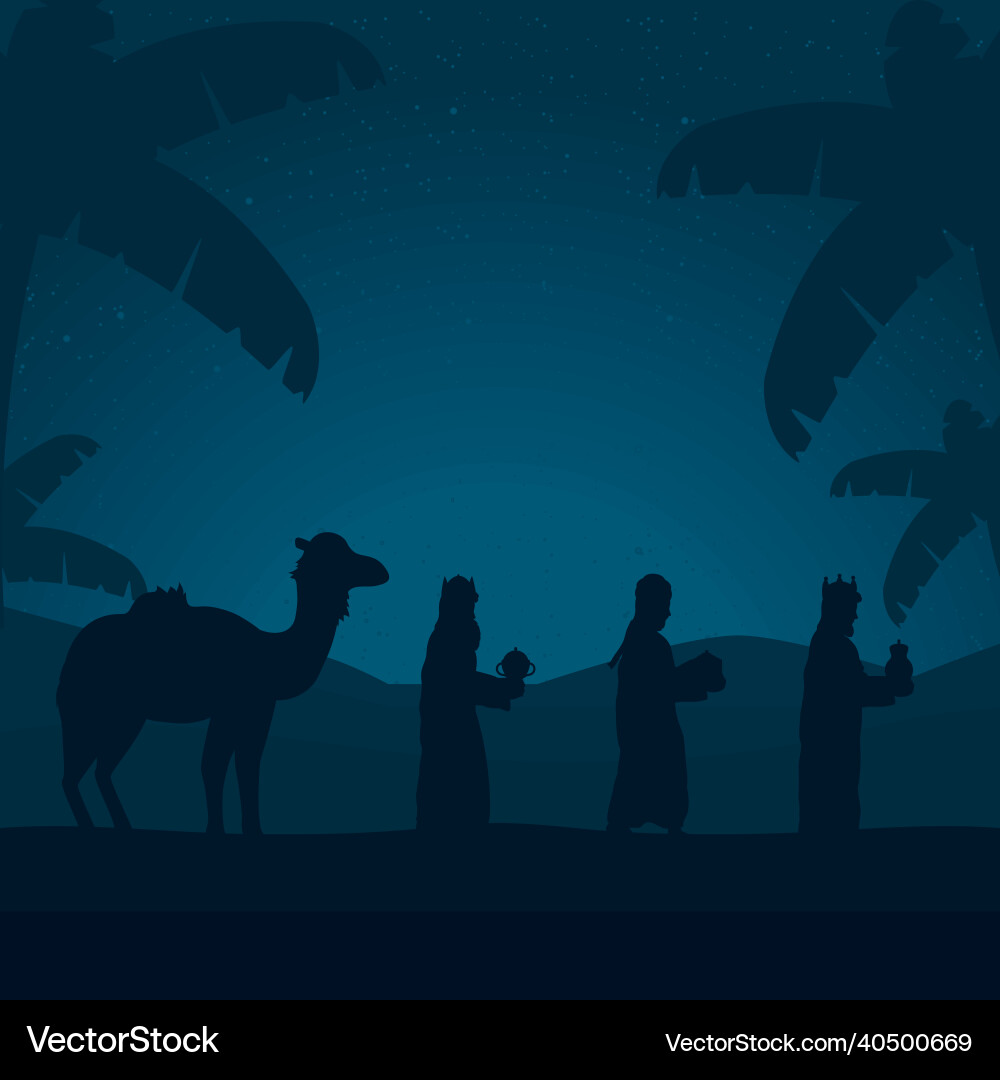 Three wise men Royalty Free Vector Image - VectorStock
