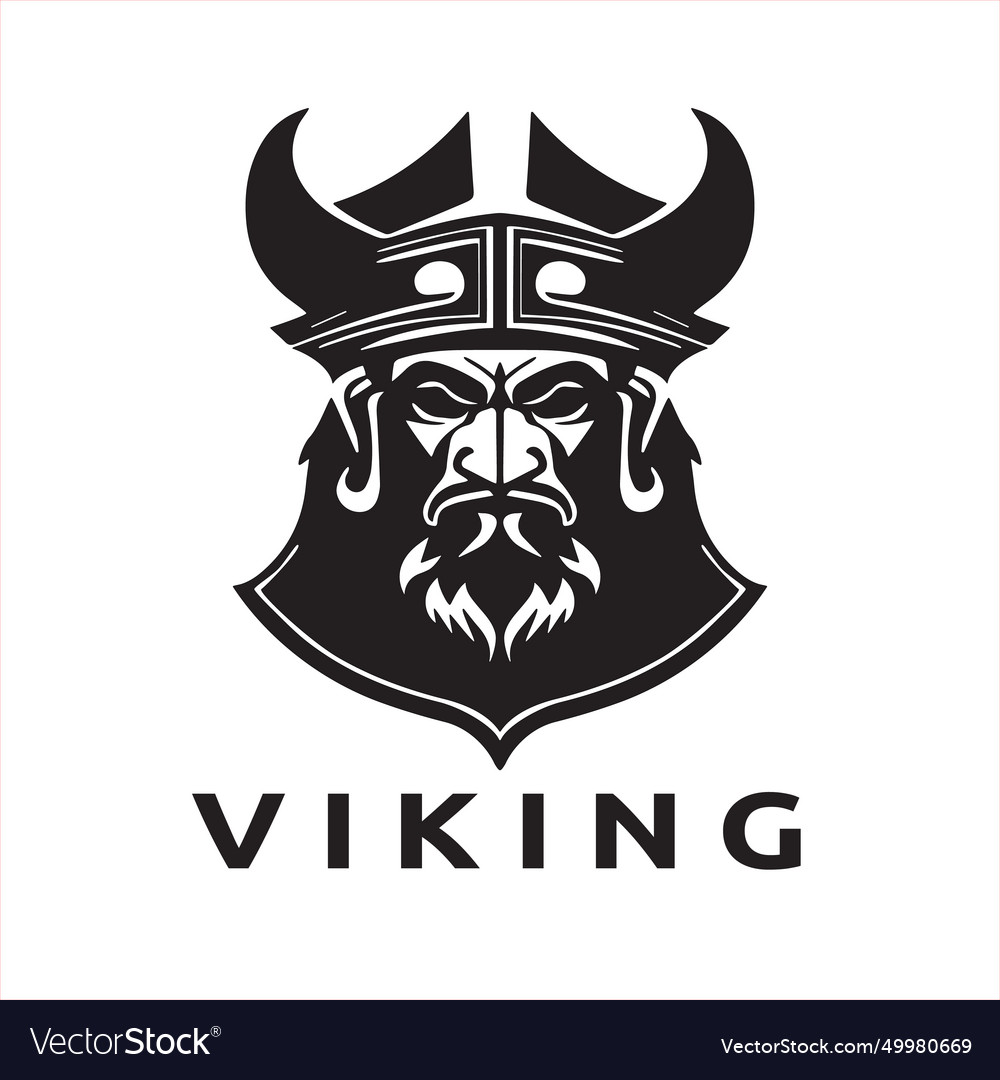 Viking logo design icon symbol Royalty Free Vector Image