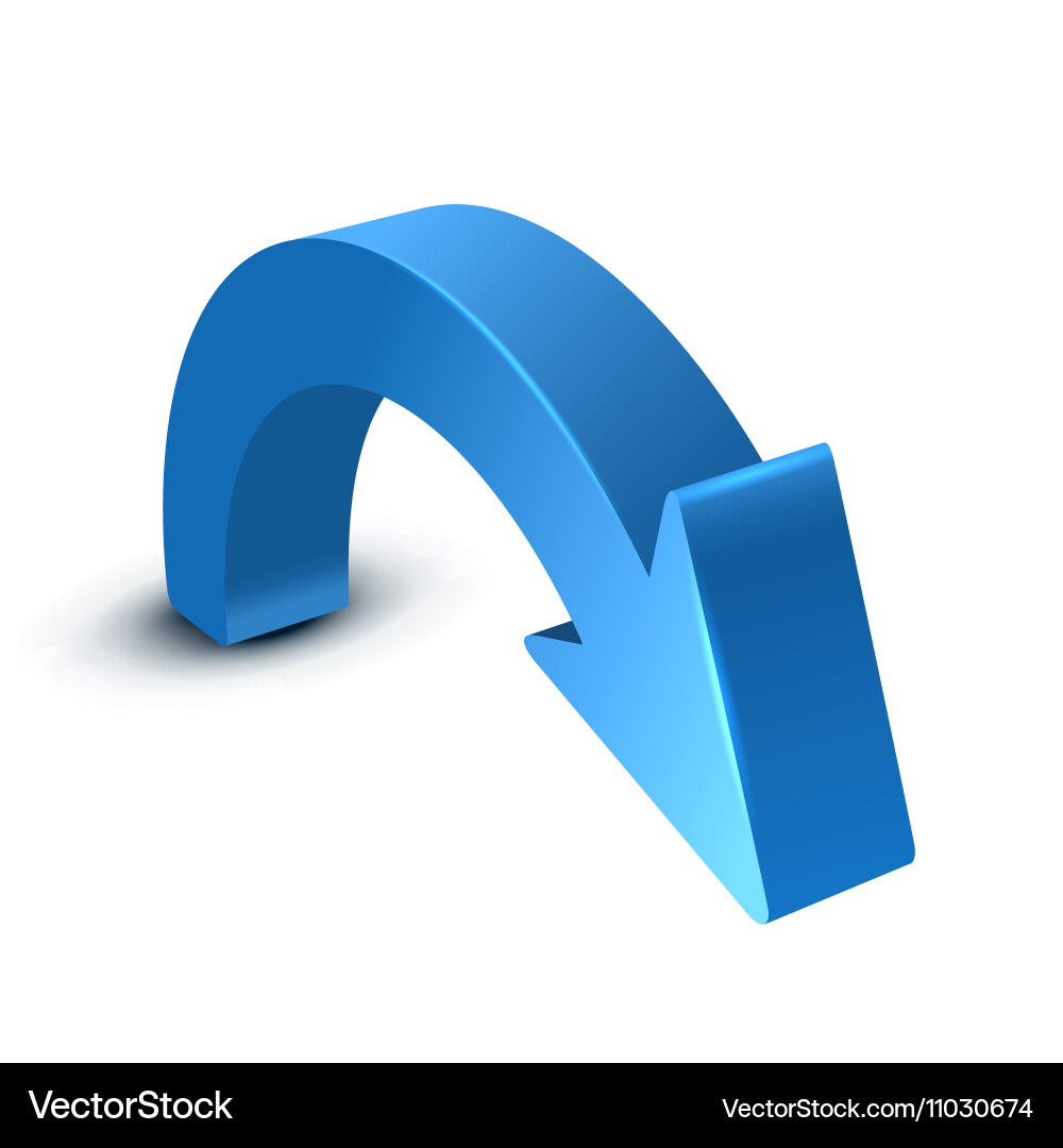 Arrow 3d Royalty Free Vector Image - VectorStock