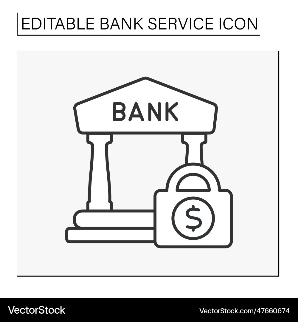 Finance line icon Royalty Free Vector Image - VectorStock
