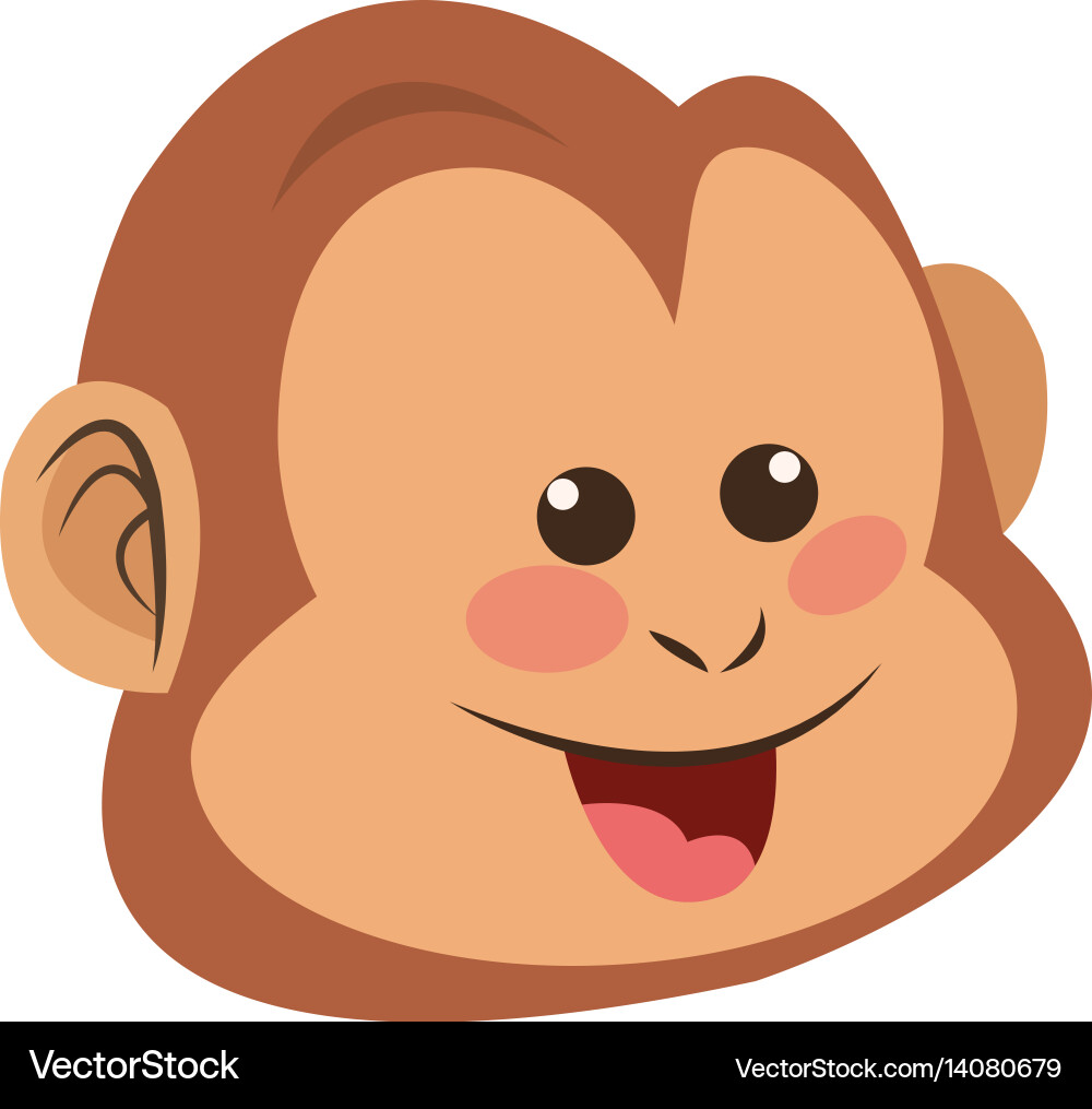 Monkey cartoon icon Royalty Free Vector Image - VectorStock