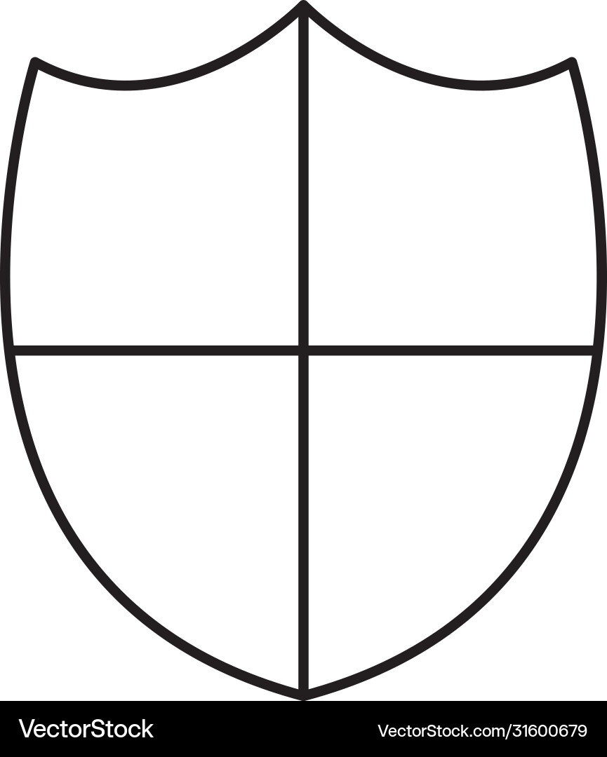 Security shield guard isolated icon Royalty Free Vector