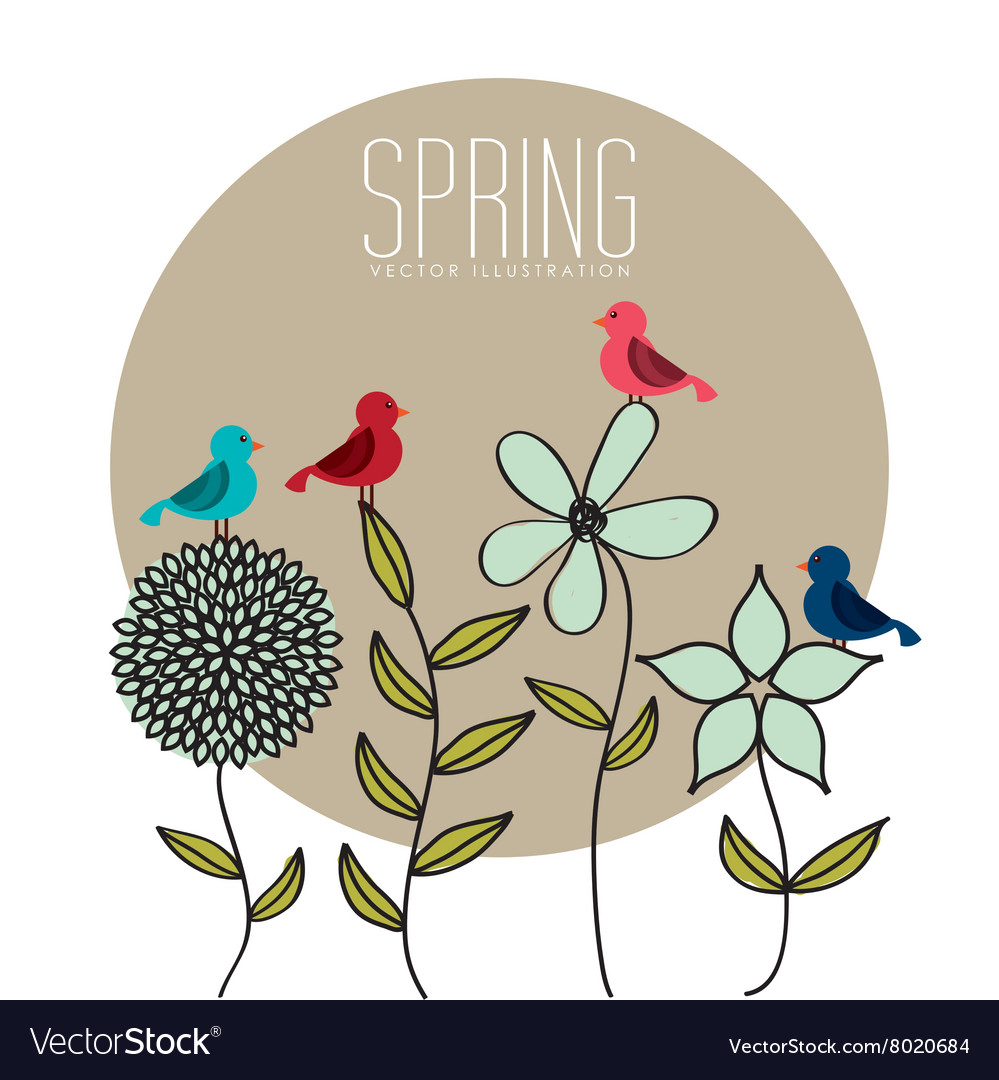 Spring season design Royalty Free Vector Image