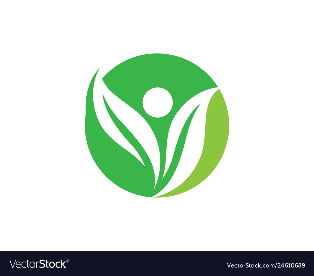 Green leaf symbol Royalty Free Vector Image - VectorStock