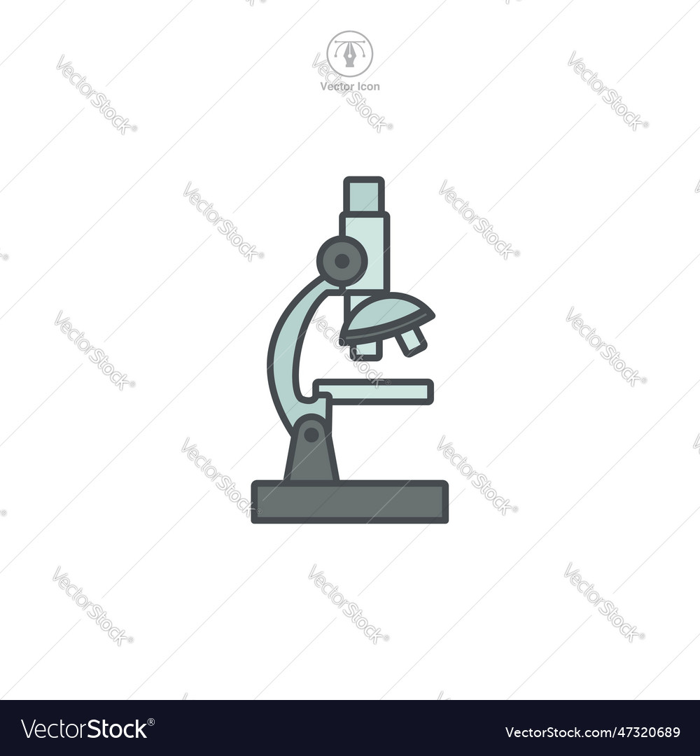 Microscope icon symbol template for graphic Vector Image