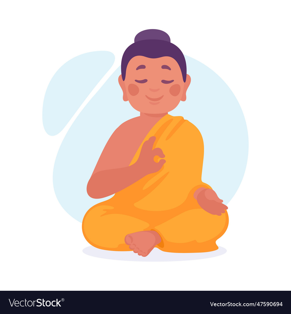 Ancient indian hindu buddha god and deity Vector Image