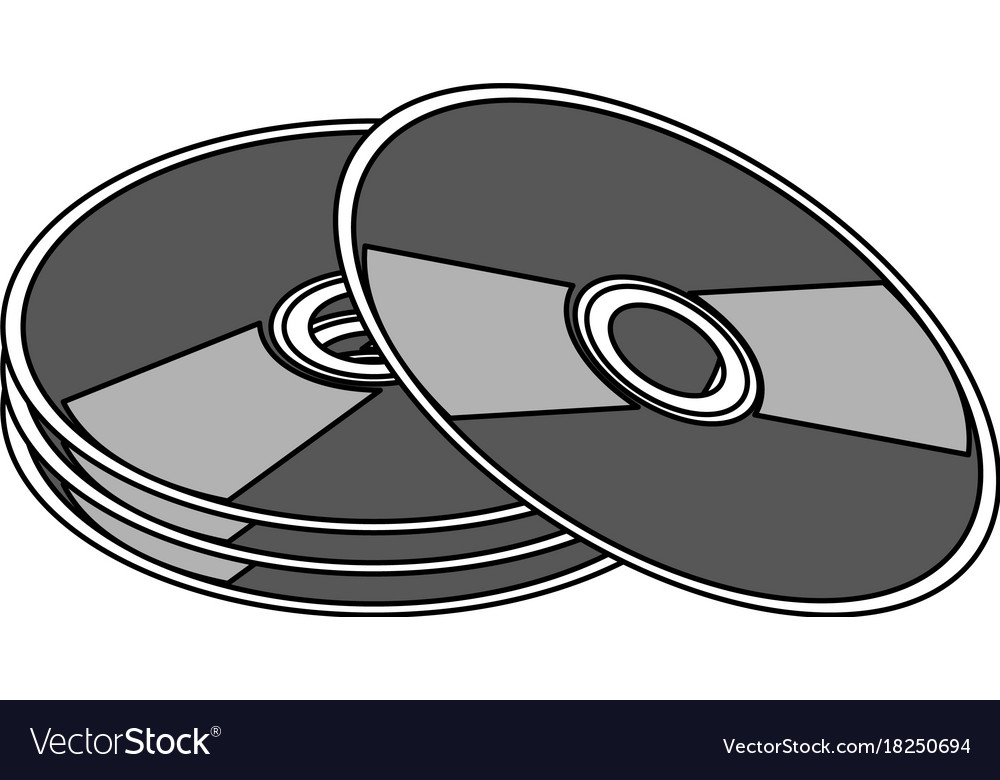 Cd compact disk icon image Royalty Free Vector Image