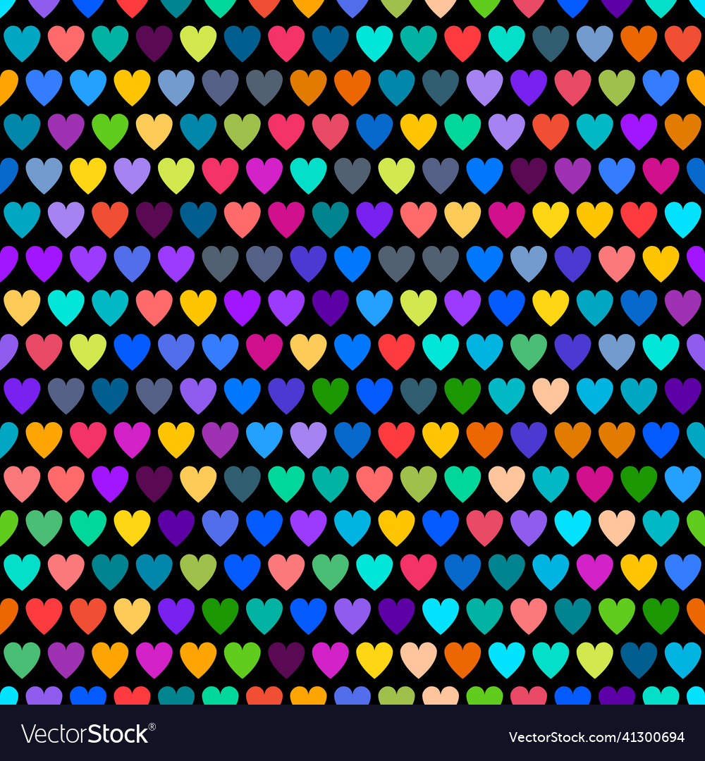 Cute pattern in small hearts small colored heart Vector Image