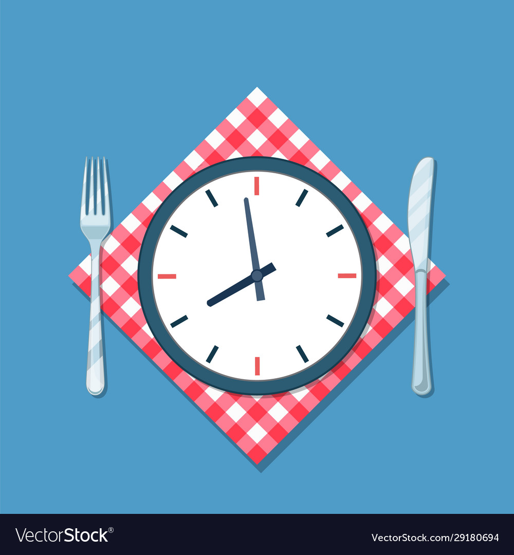 knife and fork clock