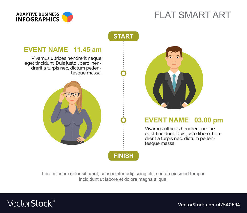 Schedule Appointments Slide Template Royalty Free Vector