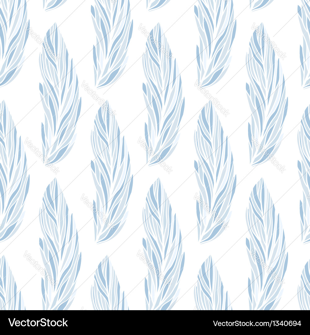 Seamless pattern with feathers Royalty Free Vector Image