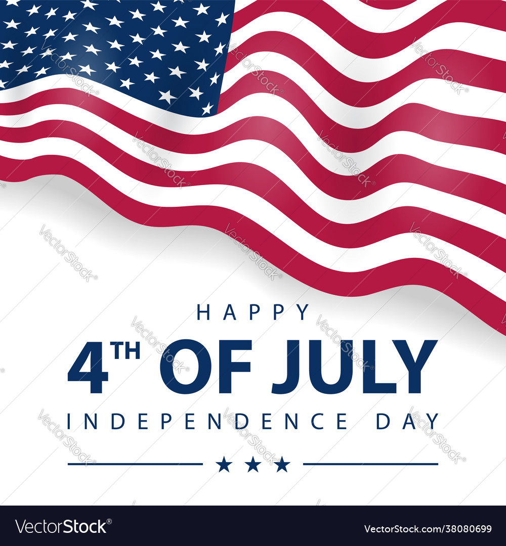 4th july celebration happy independence day Vector Image