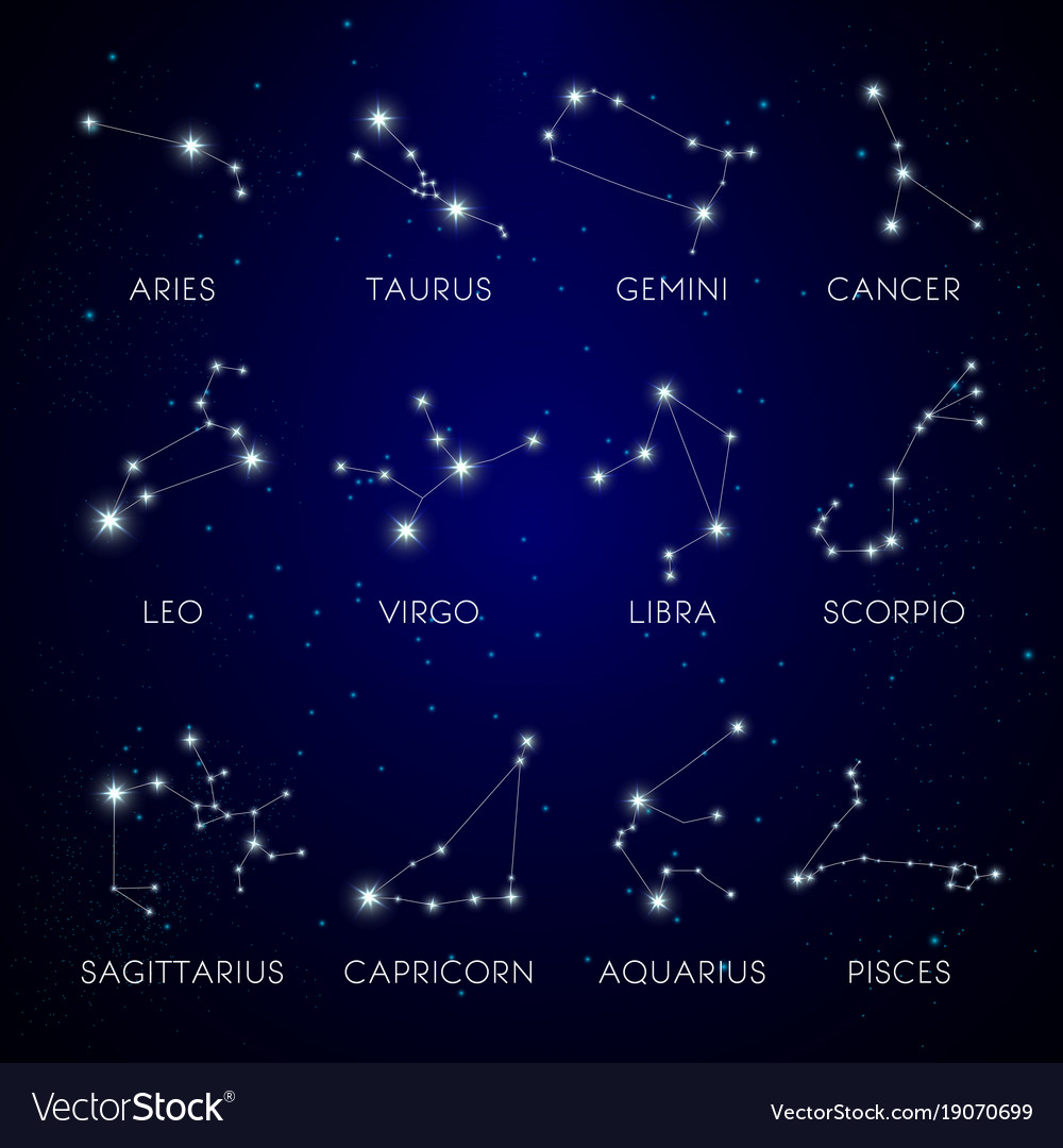 Star Map Zodiac Constellations