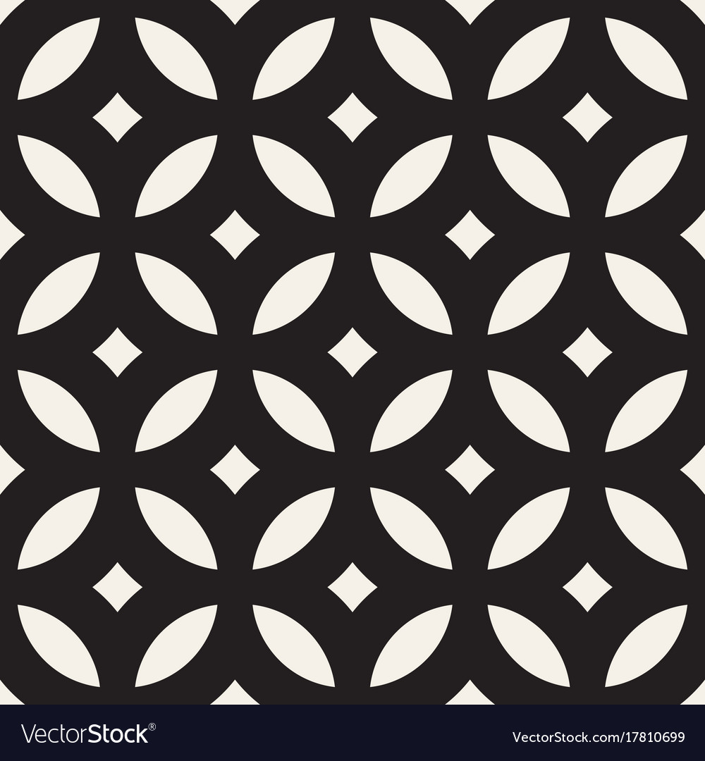 Seamless Black And White Geometric Lines Vector Image Seamless Black And White Geometric Lines Vector Image