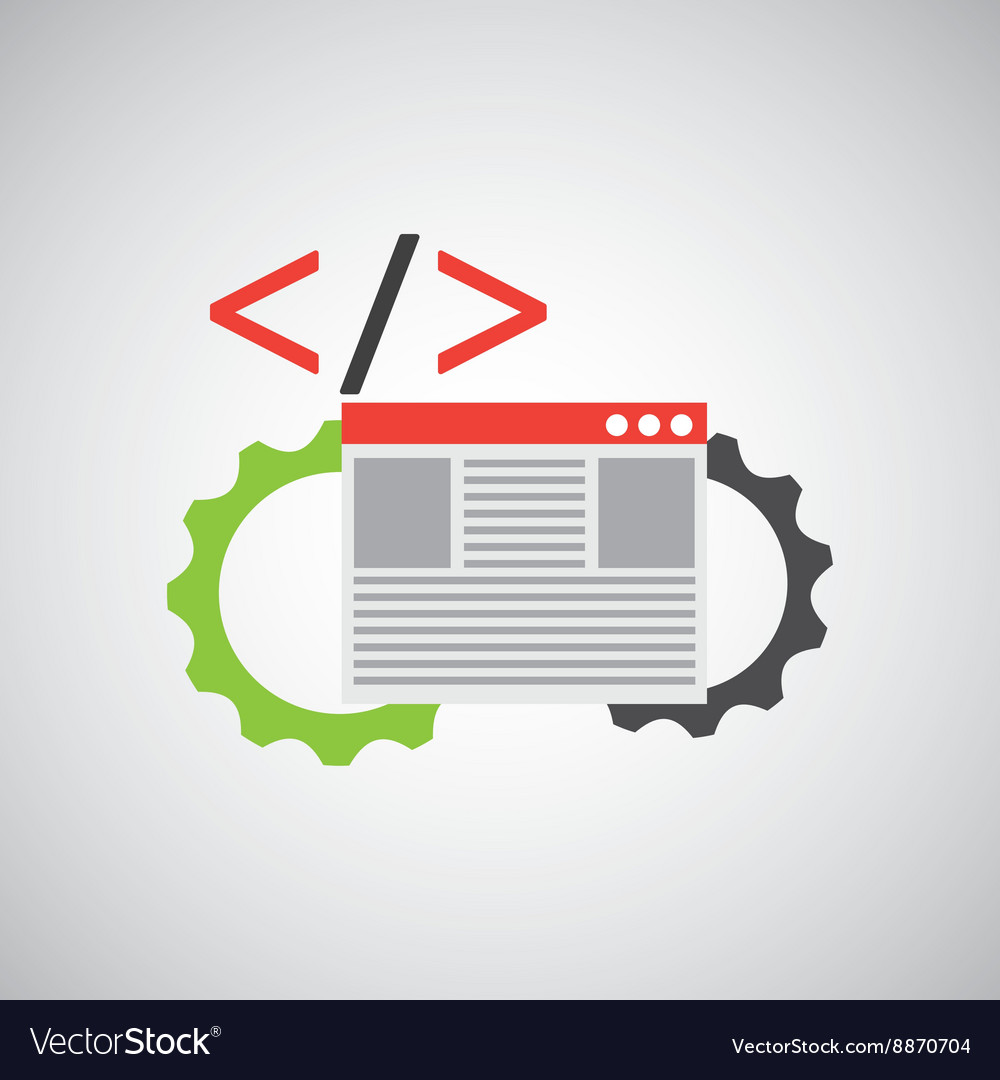 Programming language design Royalty Free Vector Image