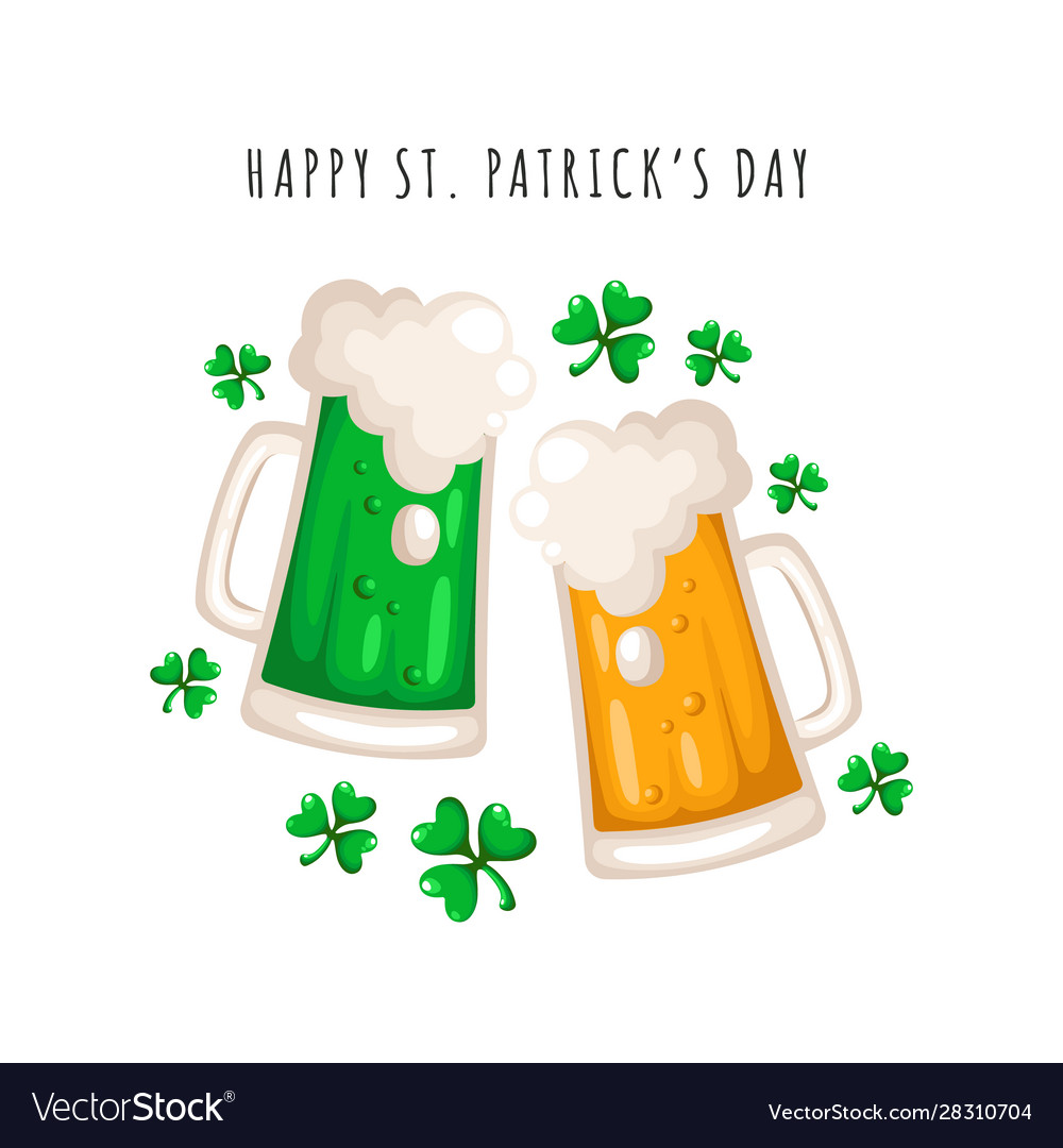 Saint patricks day cartoon Royalty Free Vector Image