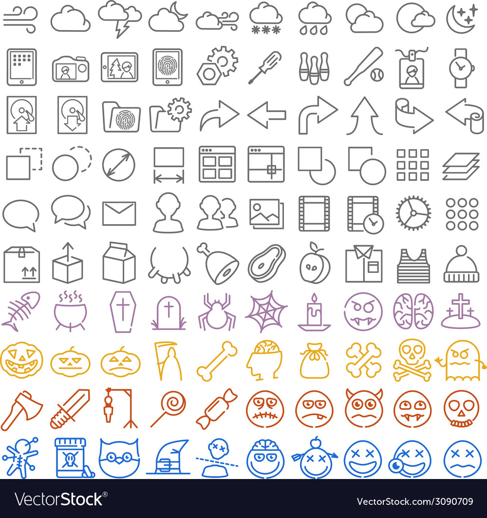 100 icons set