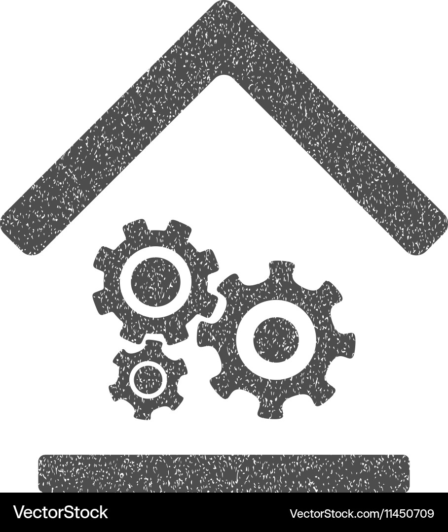Workshop grainy texture icon Royalty Free Vector Image