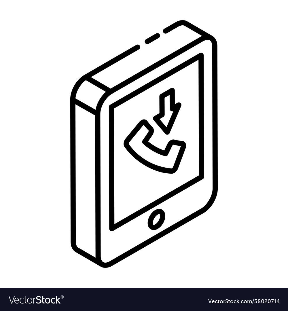 Incoming call Royalty Free Vector Image - VectorStock