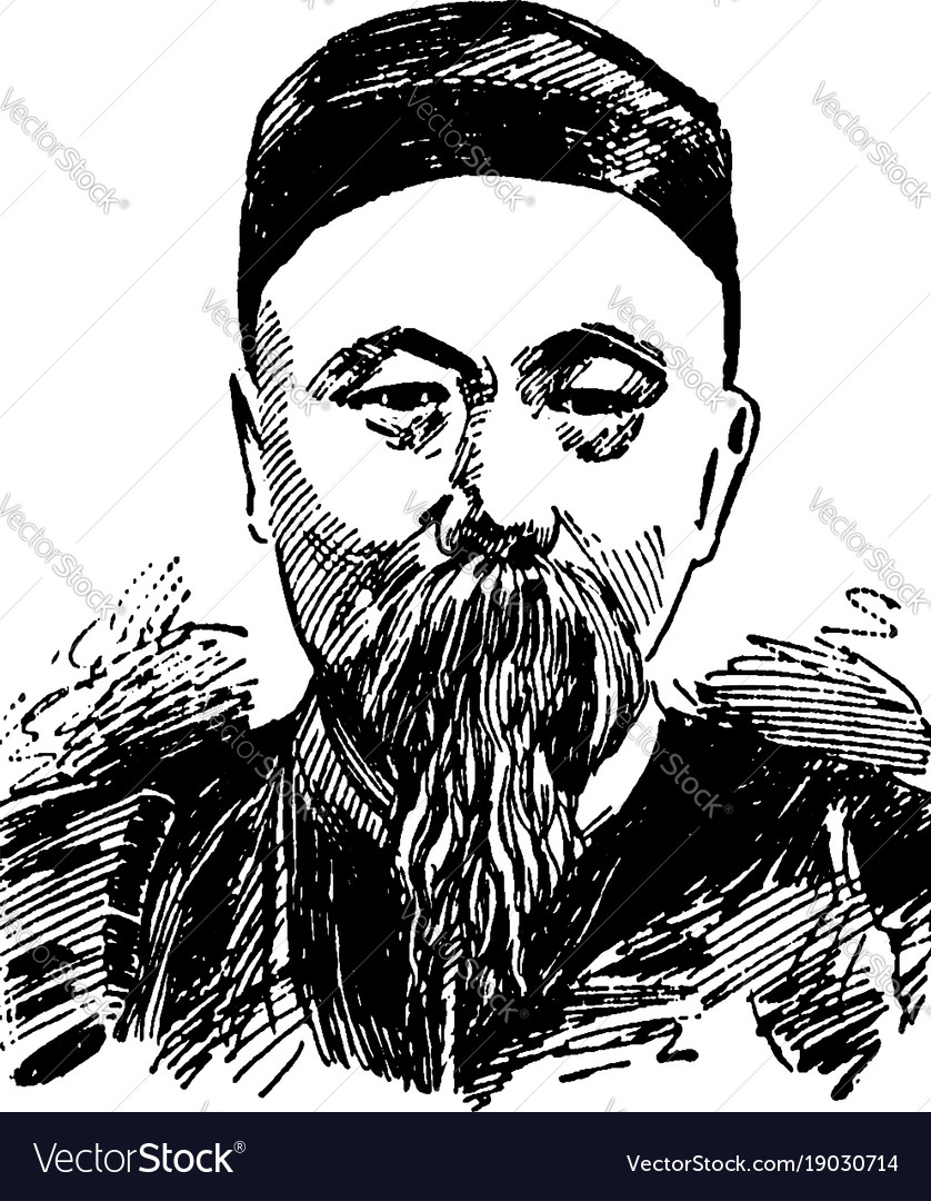 Li Hung Chang Vintage Royalty Free Vector Image