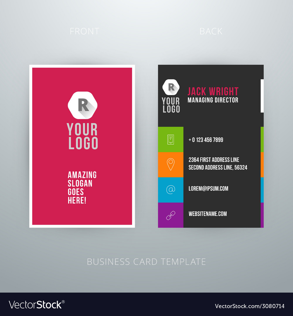 modern simple business card template royalty free vector simple business cards templates