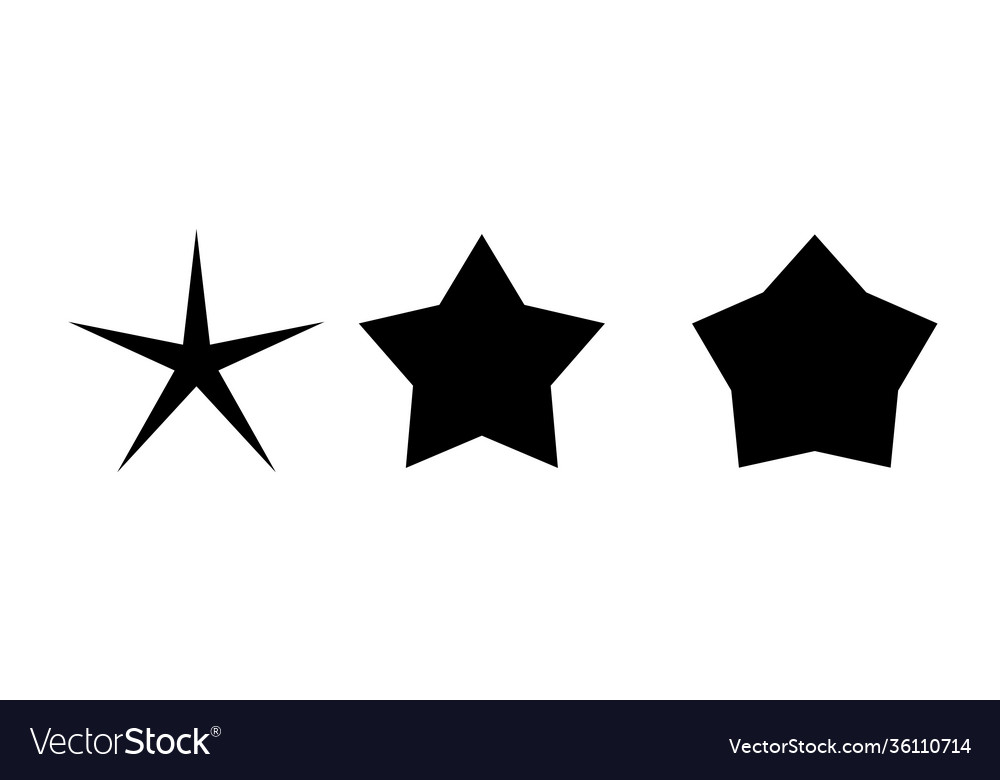 Star icon - design Royalty Free Vector Image - VectorStock