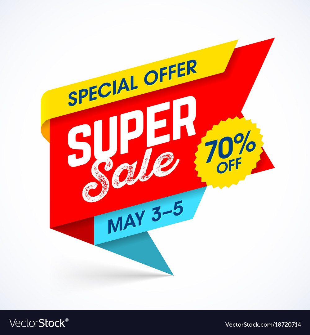 Super sale special offer banner