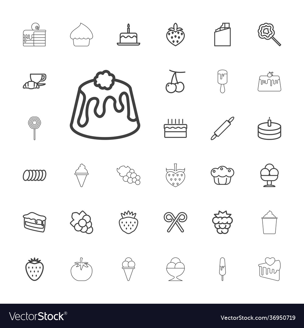 33 dessert icons