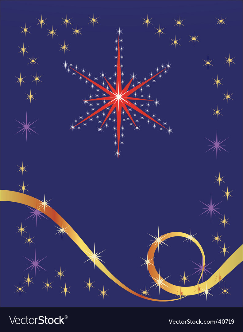 Abstract holiday background with star