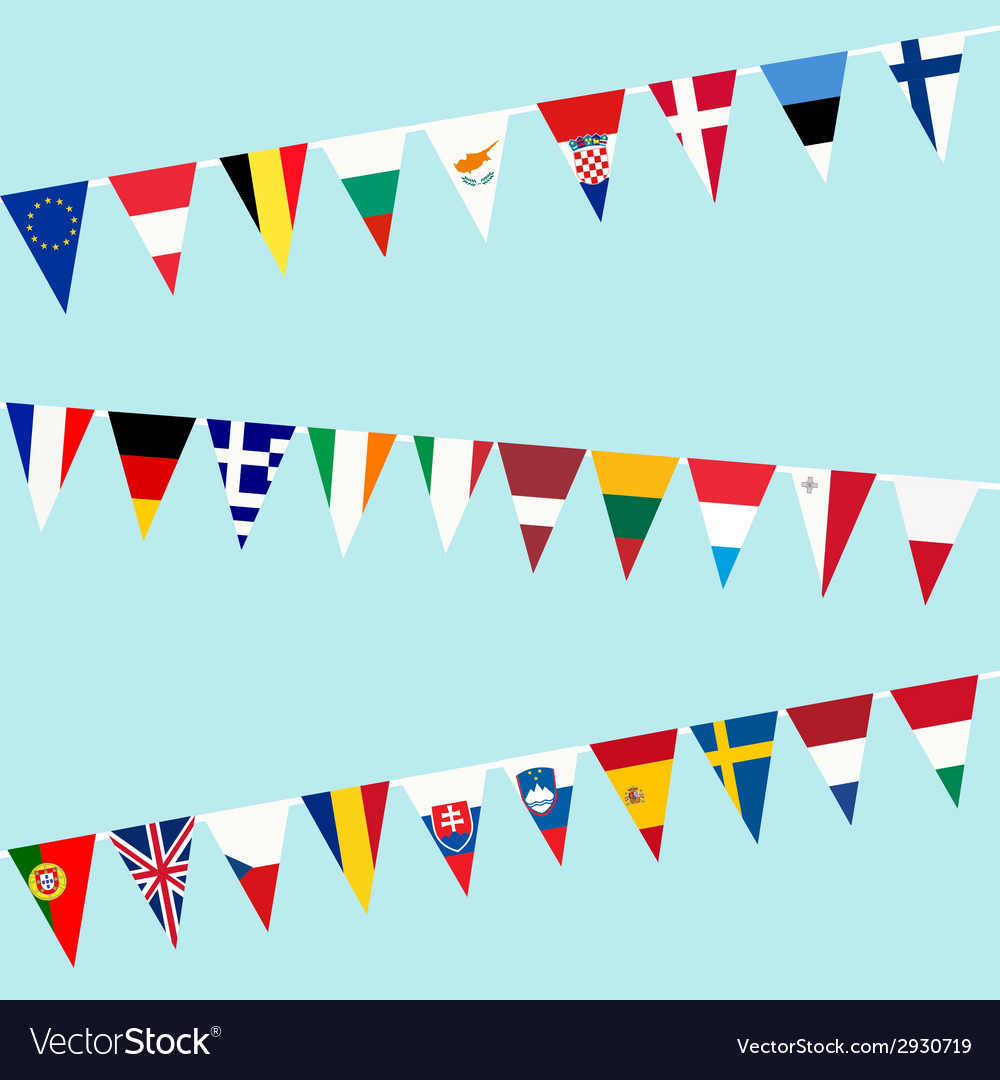 bunting of flags