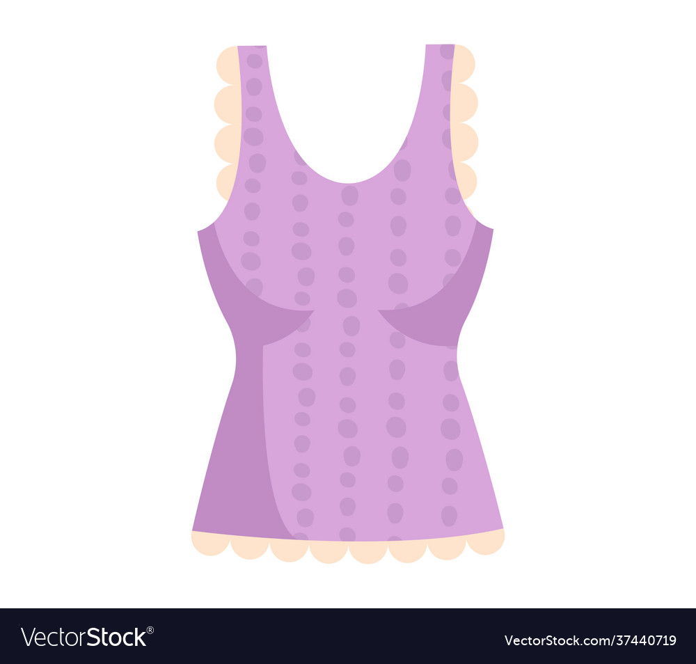 Cute Vibrant Elegant Purple Blouse Royalty Free Vector Image