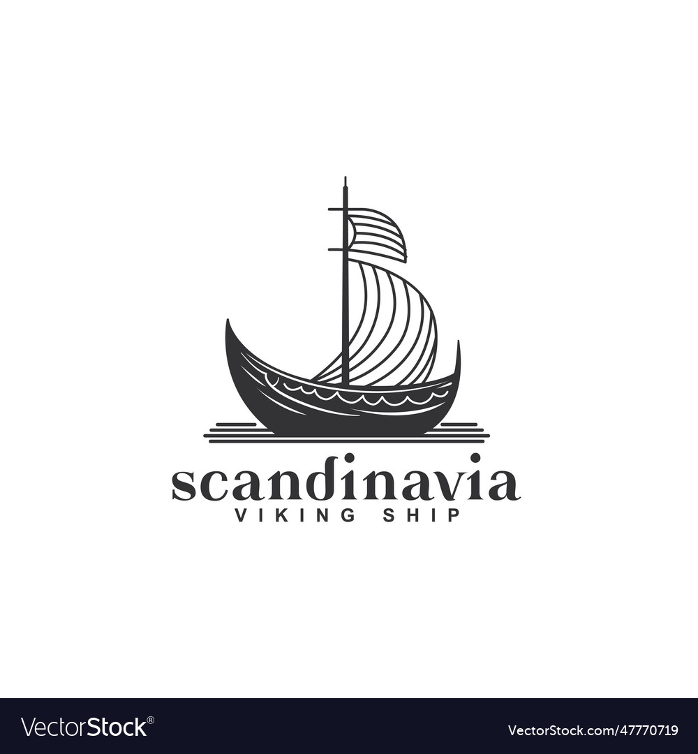 Scandinavia icon logo design template luxury Vector Image