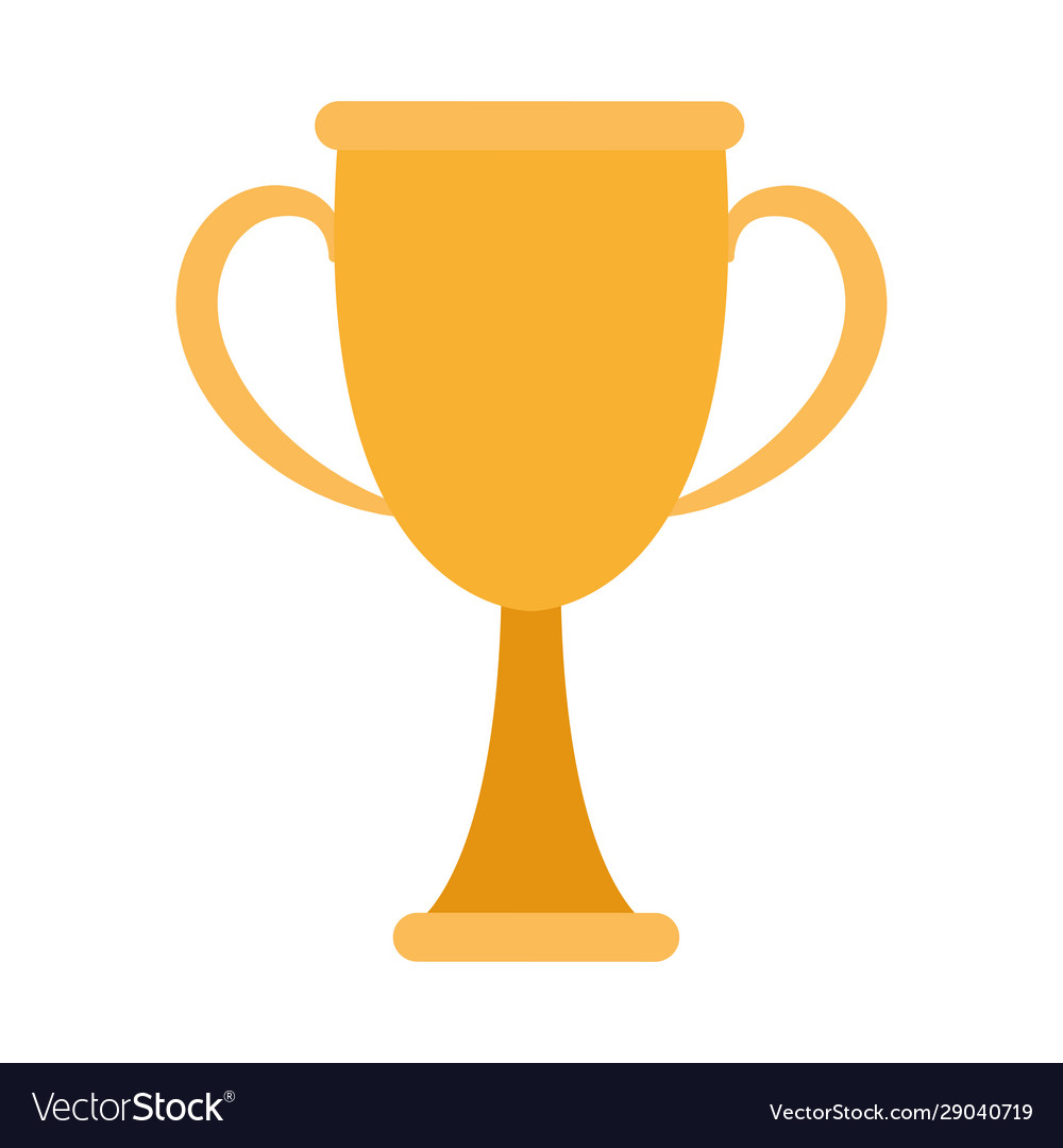 Trophy cup icon colorful design Royalty Free Vector Image