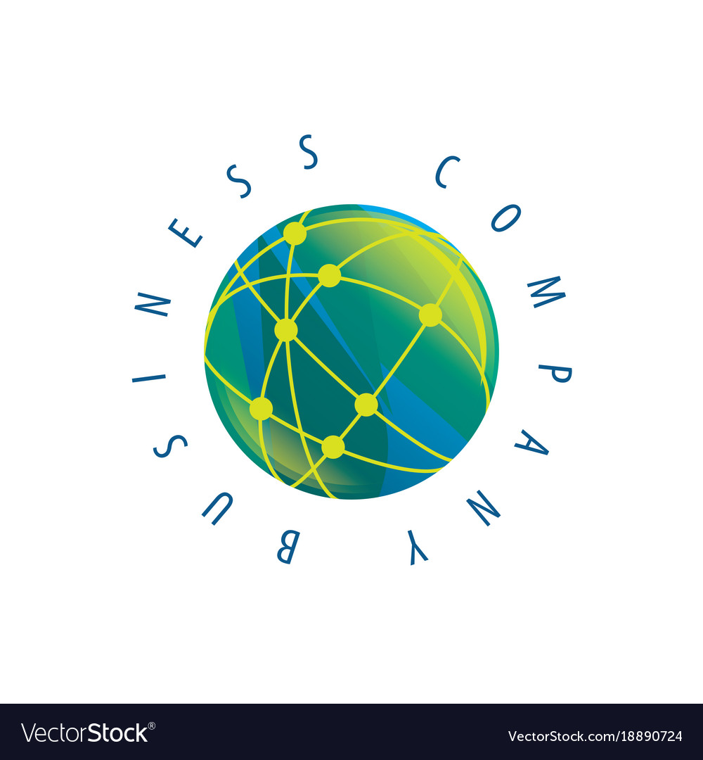 earth logo template globe sign royalty free vector image