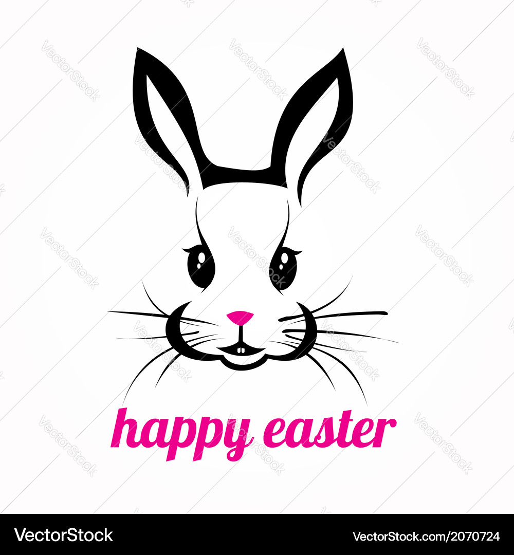 Easter rabbit Royalty Free Vector Image - VectorStock