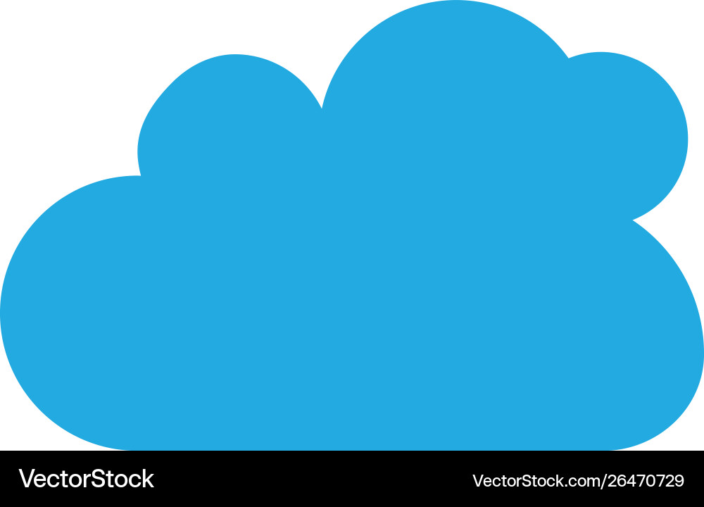 Cloud template Royalty Free Vector Image - VectorStock