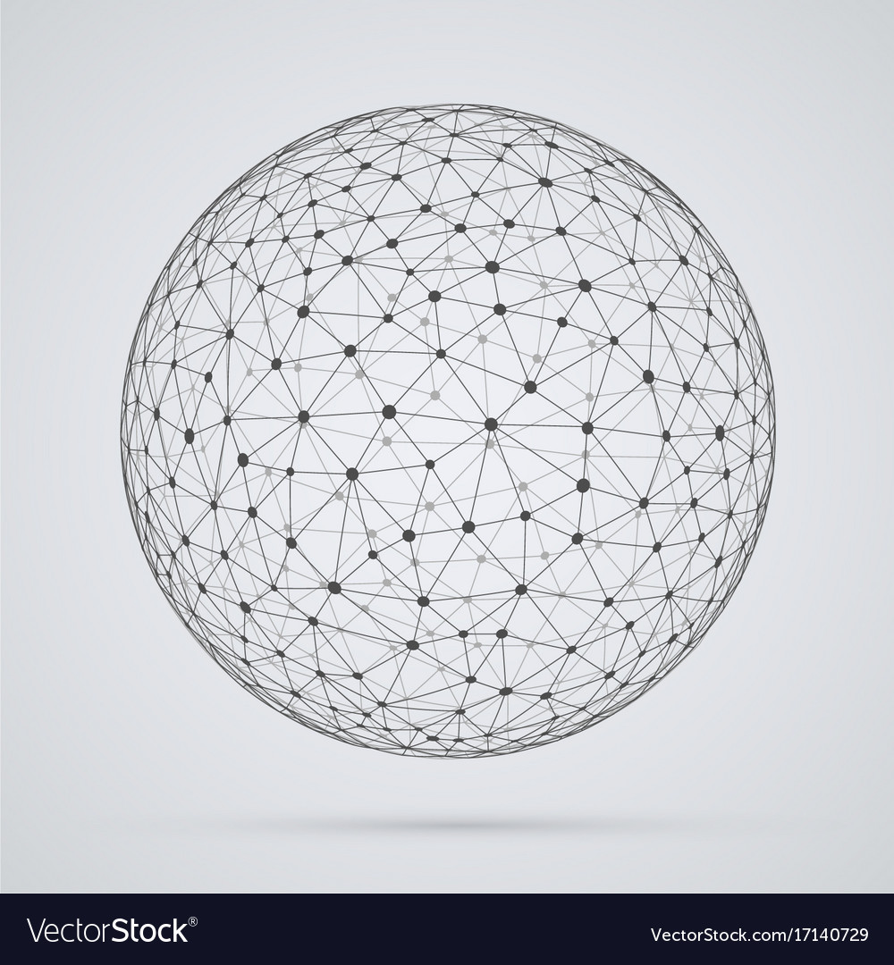 Global Network Sphere Royalty Free Vector Image