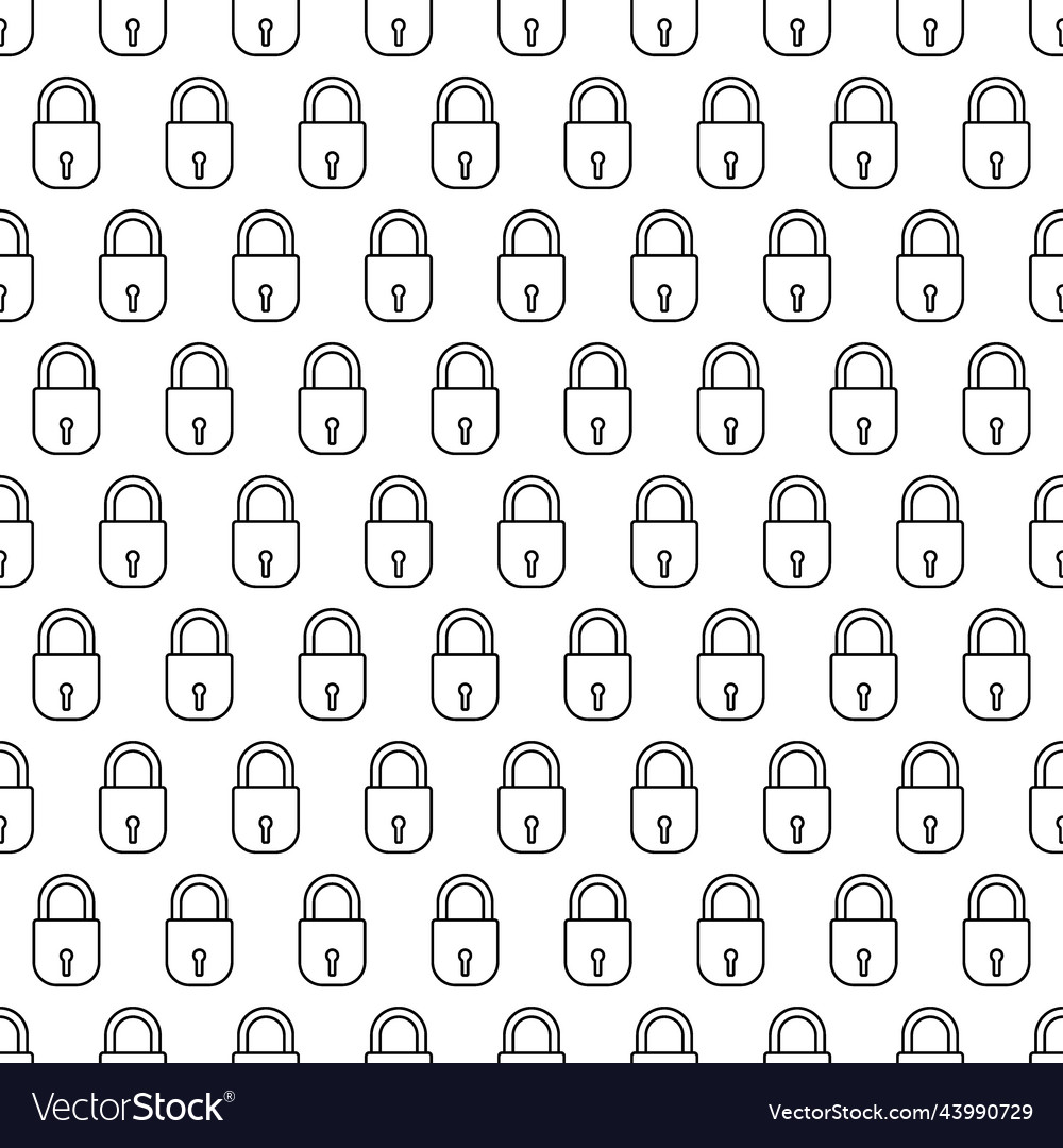 Lock seamless pattern