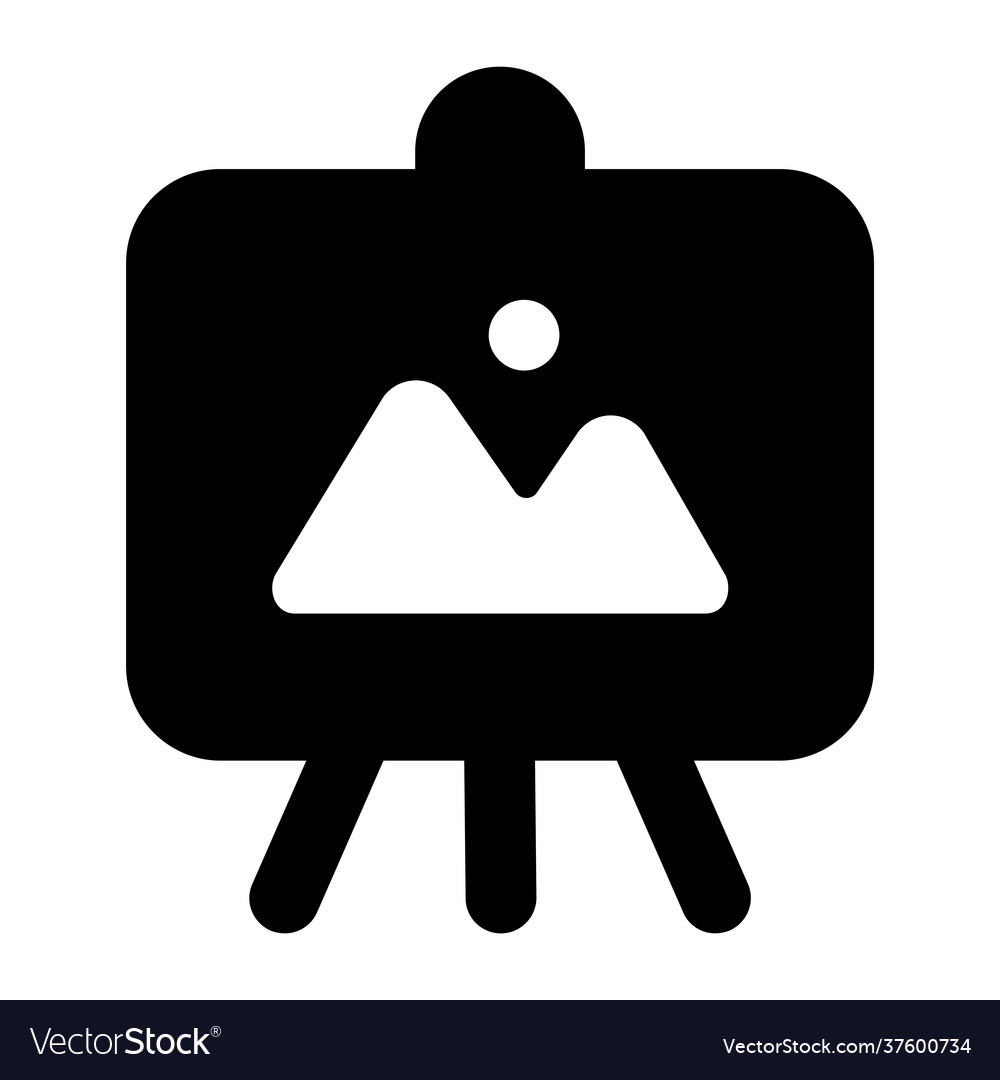Canvas Board Royalty Free Vector Image VectorStock