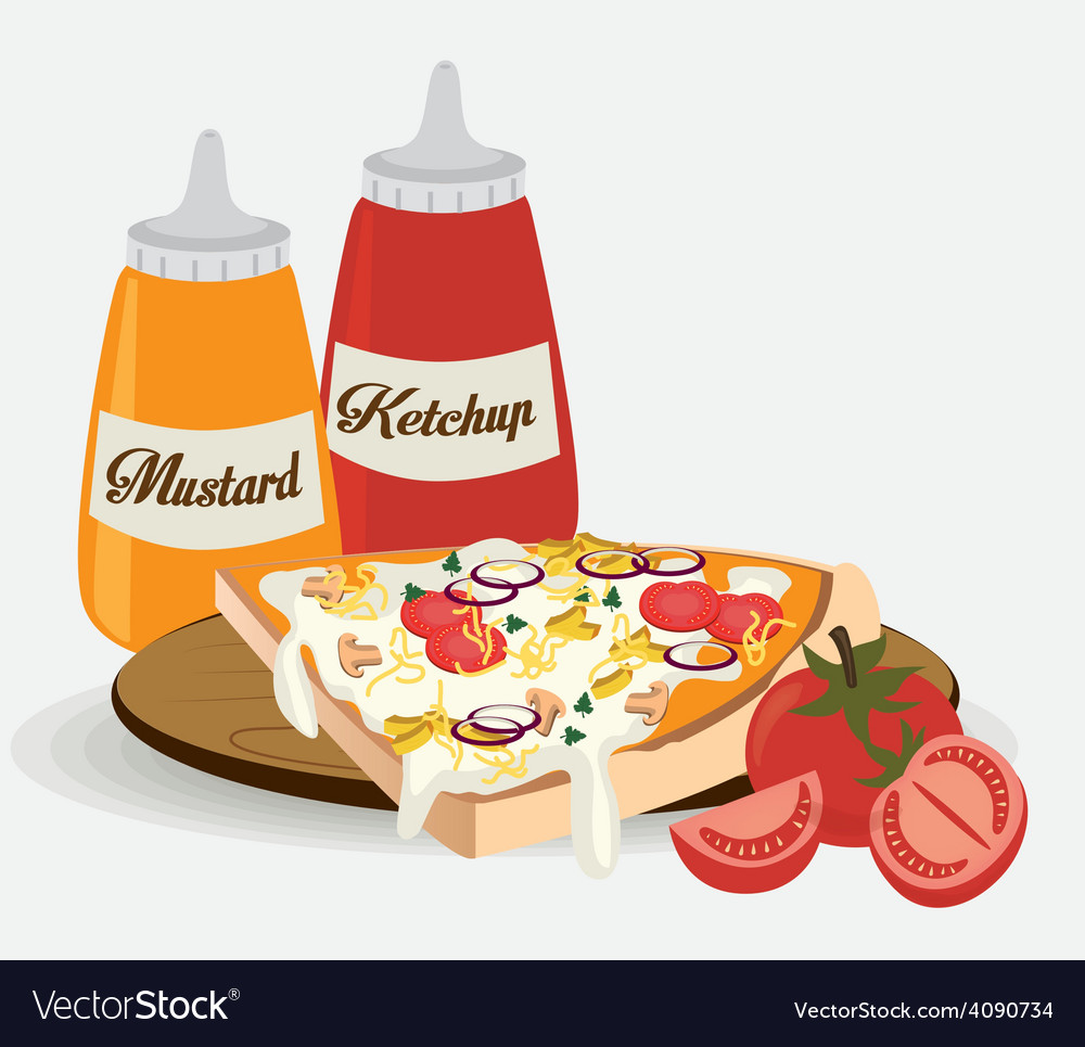 Pizza design Royalty Free Vector Image - VectorStock