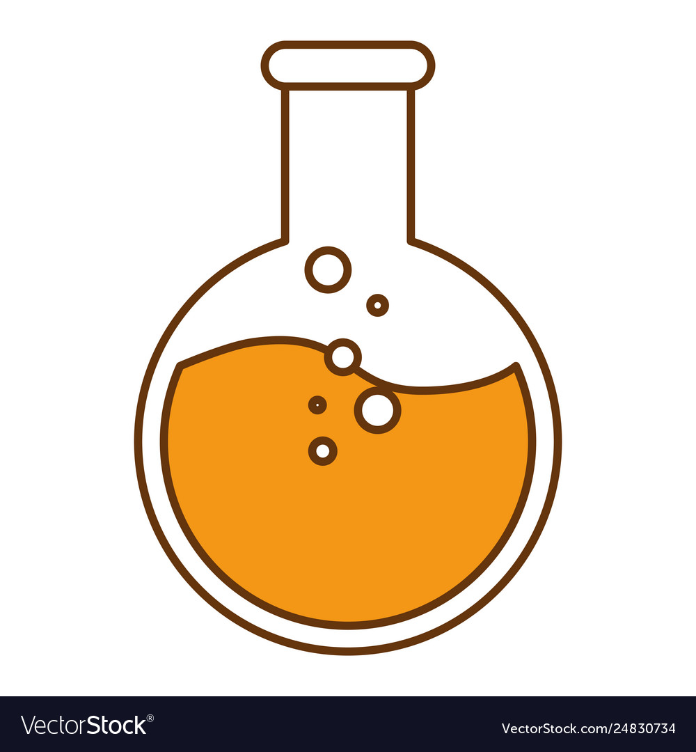 Tube test flask icon Royalty Free Vector Image